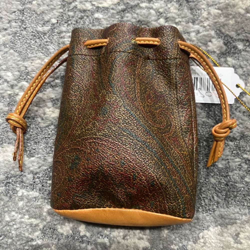 Etro Paisley Drawstring Pouch- Like New